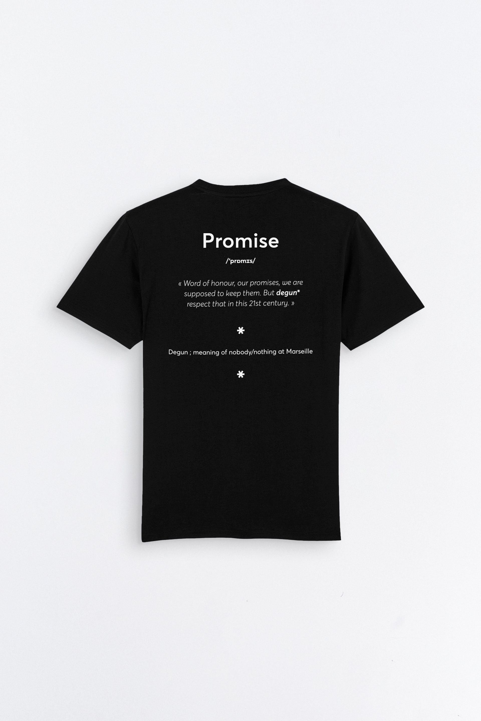 T-SHIRT SCRIPT PROMISE JERSEY COTON
