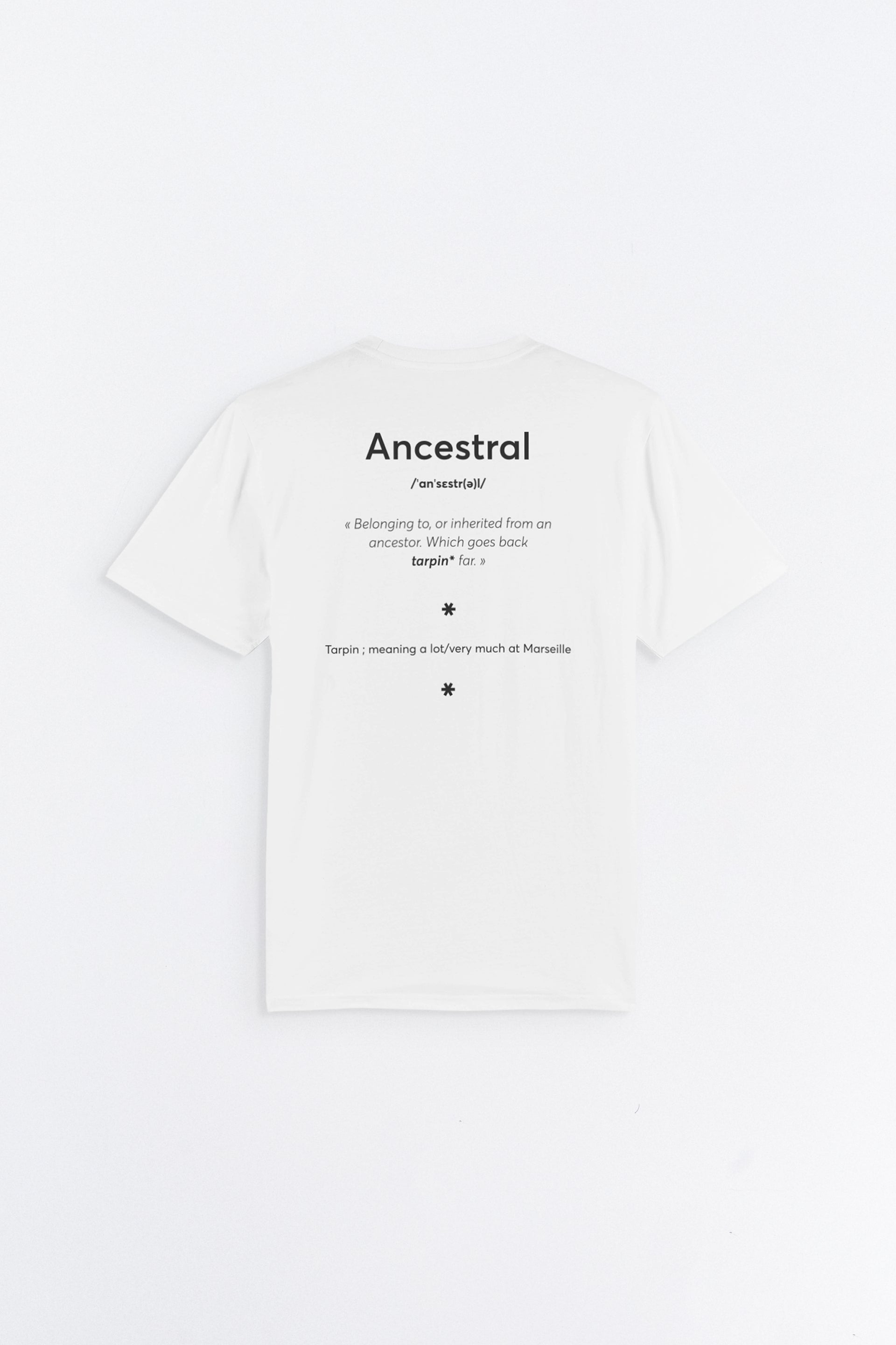 SCRIPT ANCESTRAL T-SHIRT IN COTTON JERSEY