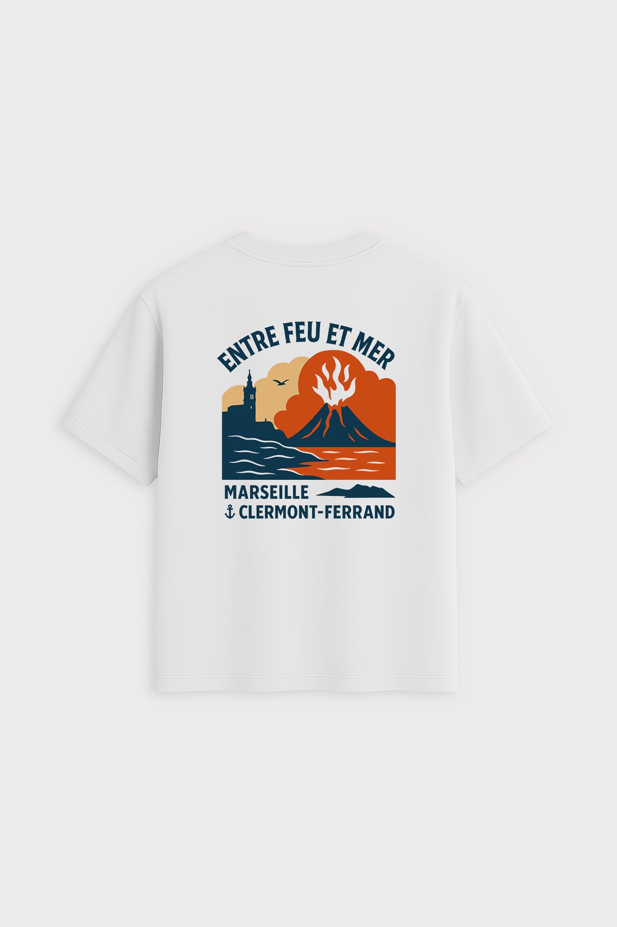 T-SHIRT FEU ET MER JERSEY COTON