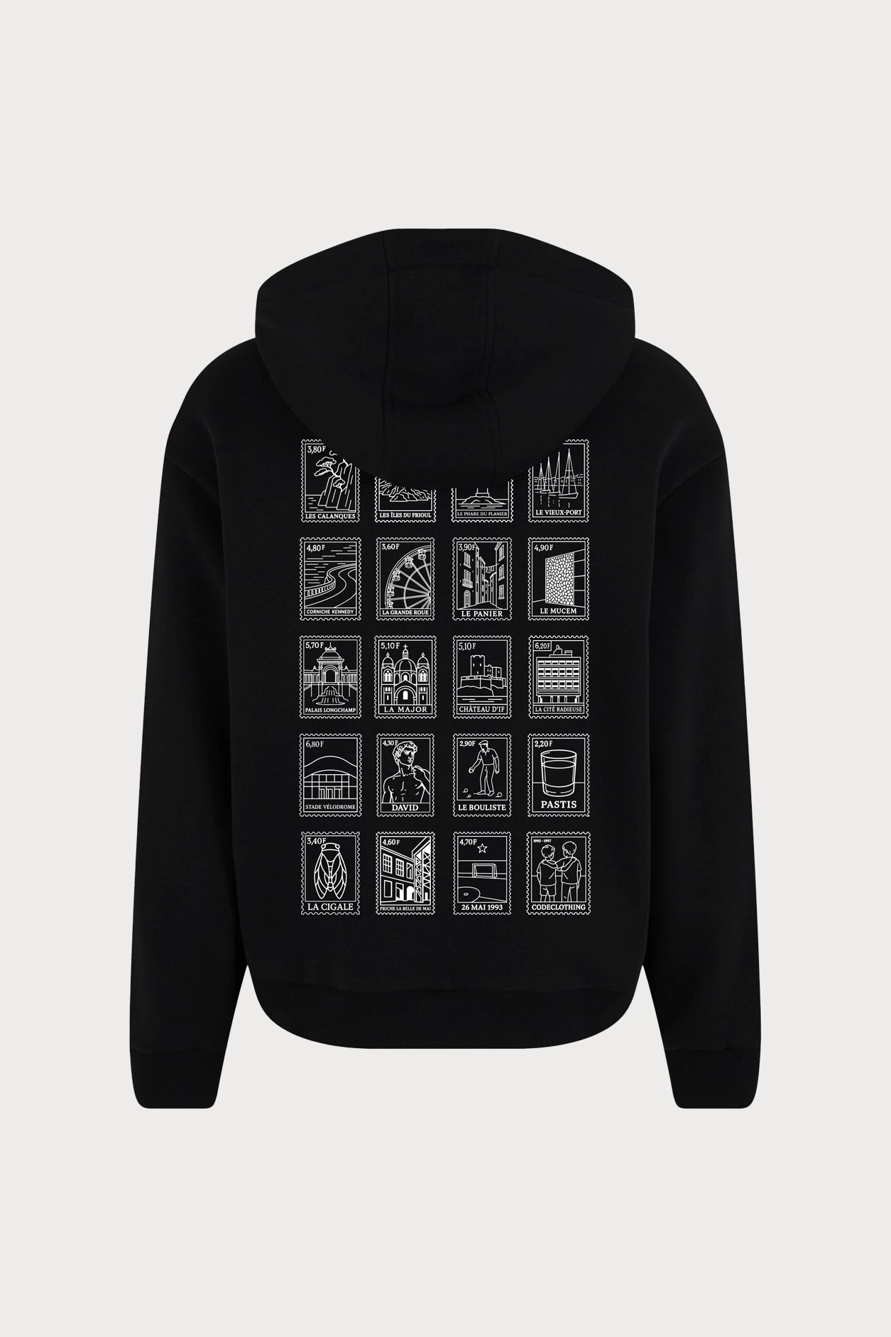 HOODIE ZIPPÉ FLUFFY LA CITÉ PHOCÉENNE MONO