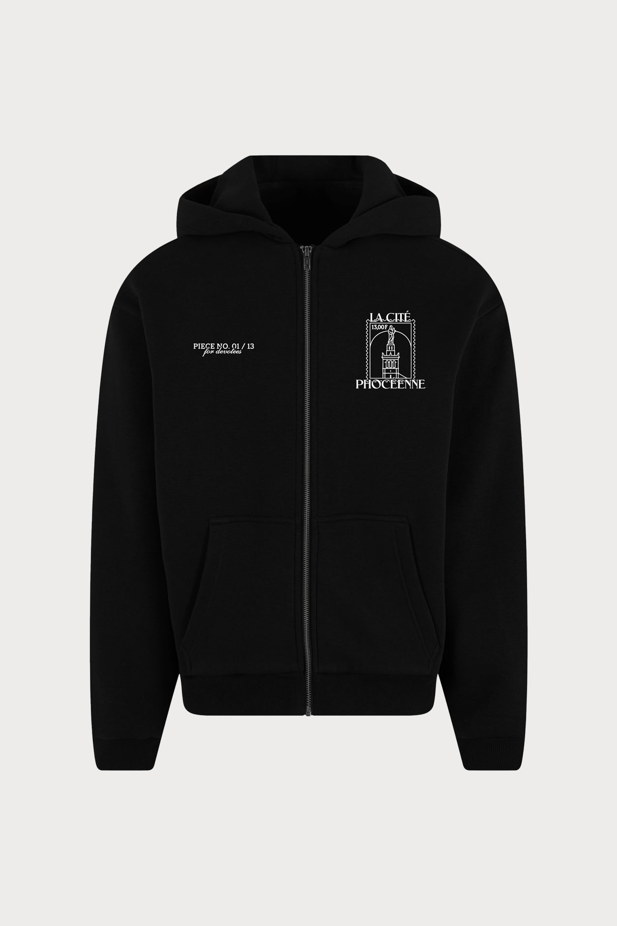 HOODIE ZIPPÉ FLUFFY LA CITÉ PHOCÉENNE MONO