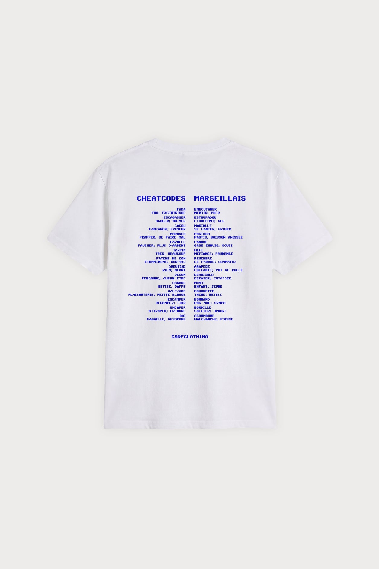 T-SHIRT CHEATCODES MARSEILLAIS